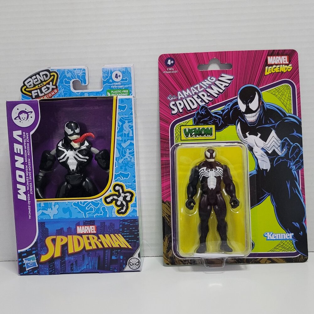 Hasbro & Kenner 2022 Venom 2 Action Figure Set Bend Flex & Kenner Marvel Legends